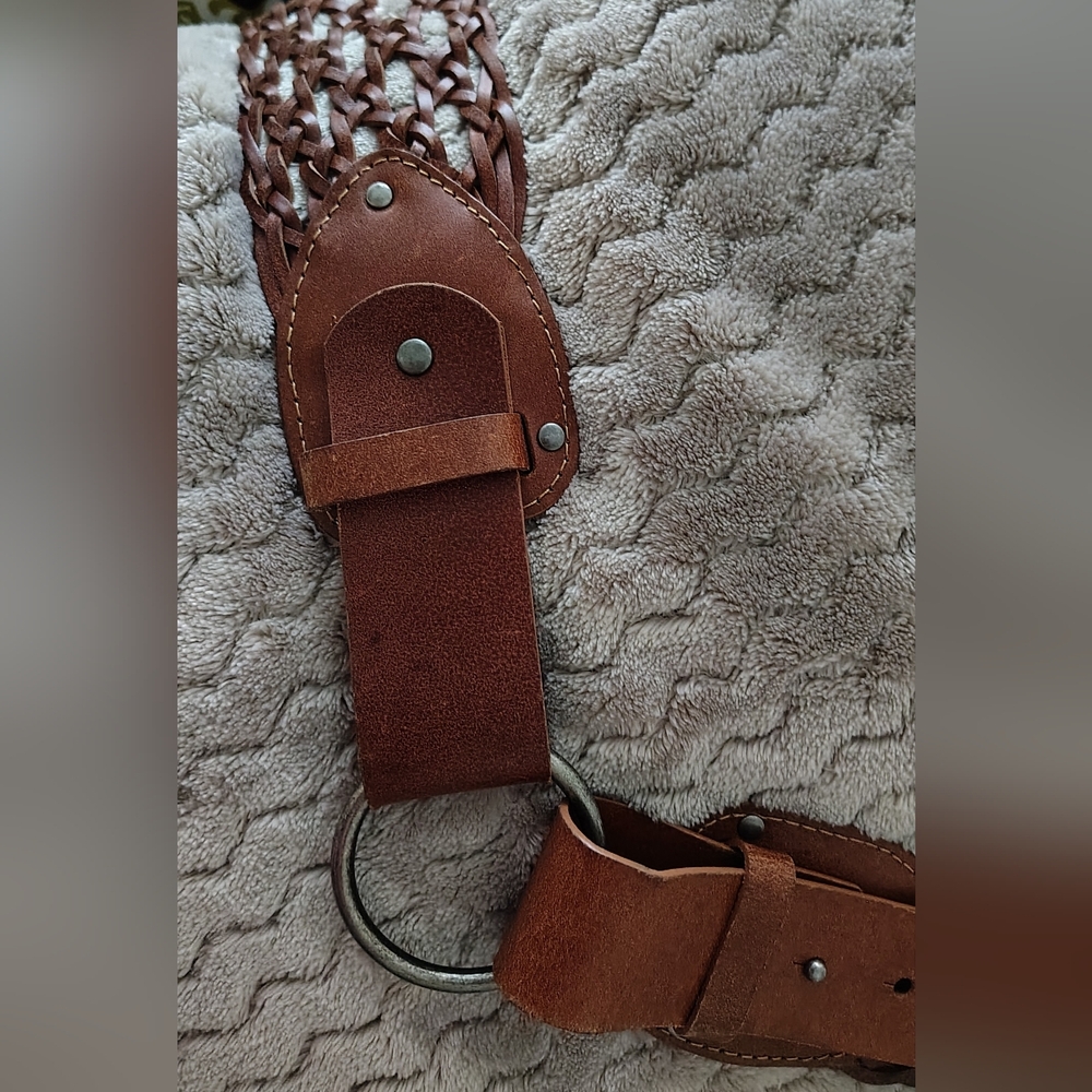 *NEW* Wide 3" Braided Bohemian Belt by Linea Pelle